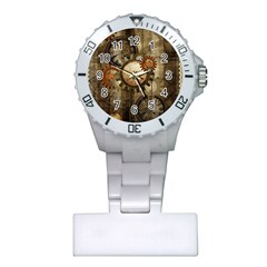 Wonderful Steampunk Design With Clocks And Gears Plastic Nurses Watch