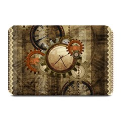 Wonderful Steampunk Design With Clocks And Gears Plate Mats