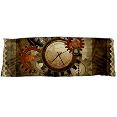 Wonderful Steampunk Design With Clocks And Gears Body Pillow Case (dakimakura) by FantasyWorld7