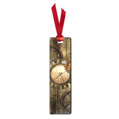 Wonderful Steampunk Design With Clocks And Gears Small Book Marks