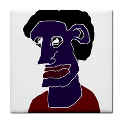 Man Portrait Caricature Tile Coasters