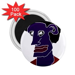 Man Portrait Caricature 2 25  Magnets (100 Pack)  by dflcprints