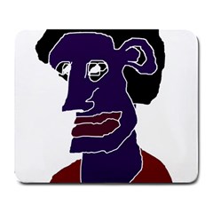 Man Portrait Caricature Large Mousepads by dflcprints