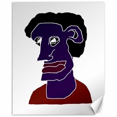 Man Portrait Caricature Canvas 16  X 20   by dflcprints