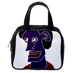 Man Portrait Caricature Classic Handbags (one Side) by dflcprints