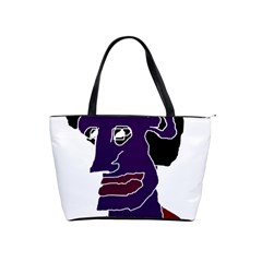 Man Portrait Caricature Shoulder Handbags