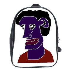 Man Portrait Caricature School Bags (xl) 