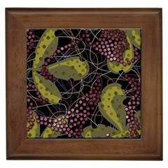 Abstract Garden Framed Tiles by Valentinaart