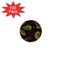 Abstract Garden 1  Mini Buttons (100 Pack) 