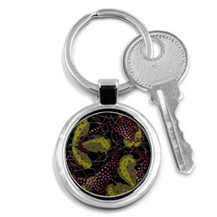 Abstract Garden Key Chains (round) 