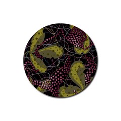 Abstract Garden Rubber Coaster (round) 