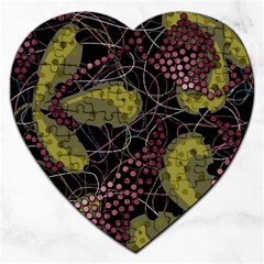 Abstract Garden Jigsaw Puzzle (heart)