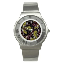 Abstract Garden Stainless Steel Watch