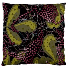 Abstract Garden Large Cushion Case (one Side)