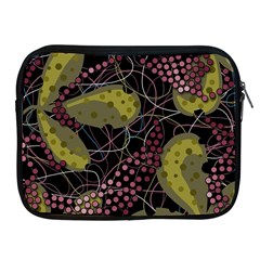 Abstract Garden Apple Ipad 2/3/4 Zipper Cases by Valentinaart