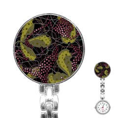 Abstract Garden Stainless Steel Nurses Watch