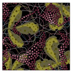 Abstract Garden Large Satin Scarf (square)