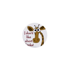 Giraffe Joke 1  Mini Buttons by Valentinaart