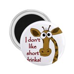 Giraffe joke 2.25  Magnets Front