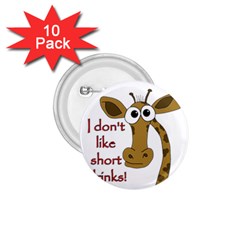 Giraffe Joke 1 75  Buttons (10 Pack) by Valentinaart