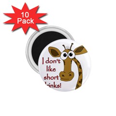 Giraffe Joke 1 75  Magnets (10 Pack)  by Valentinaart