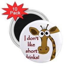 Giraffe Joke 2 25  Magnets (10 Pack)  by Valentinaart