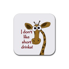 Giraffe Joke Rubber Coaster (square) 