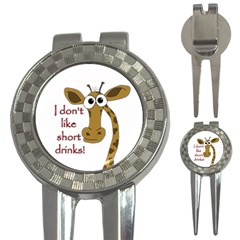 Giraffe Joke 3-in-1 Golf Divots