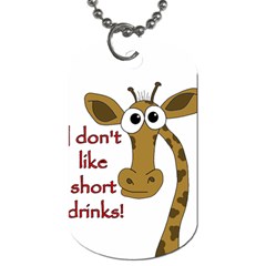 Giraffe Joke Dog Tag (two Sides)