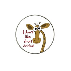 Giraffe Joke Hat Clip Ball Marker by Valentinaart