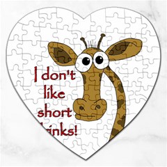 Giraffe Joke Jigsaw Puzzle (heart)