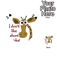 Giraffe Joke Playing Cards 54 (heart) 