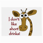 Giraffe joke Large Glasses Cloth (2-Side) Back