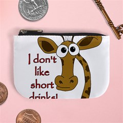 Giraffe Joke Mini Coin Purses by Valentinaart