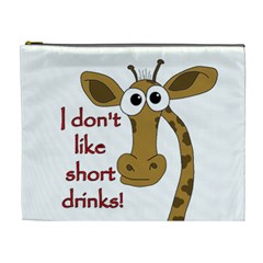 Giraffe Joke Cosmetic Bag (xl) by Valentinaart