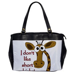 Giraffe Joke Office Handbags by Valentinaart