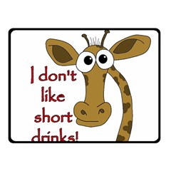 Giraffe Joke Fleece Blanket (small) by Valentinaart