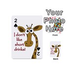 Giraffe joke Playing Cards 54 (Mini)  Front - Spade2