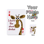 Giraffe joke Playing Cards 54 (Mini)  Front - Diamond2