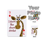 Giraffe joke Playing Cards 54 (Mini)  Front - Diamond7