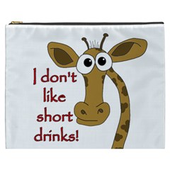 Giraffe Joke Cosmetic Bag (xxxl)  by Valentinaart