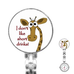 Giraffe Joke Stainless Steel Nurses Watch