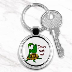 Turtle Joke Key Chains (round)  by Valentinaart