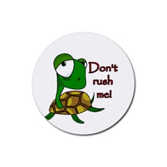 Turtle Joke Rubber Coaster (round) 