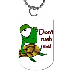 Turtle Joke Dog Tag (two Sides)