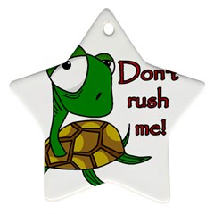 Turtle Joke Star Ornament (two Sides) 