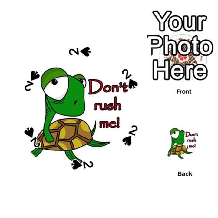 Turtle joke Playing Cards 54 (Round) 