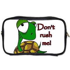 Turtle Joke Toiletries Bags by Valentinaart