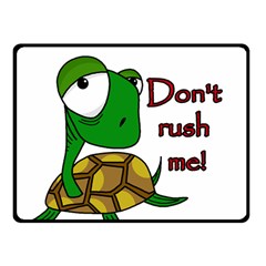 Turtle Joke Fleece Blanket (small)