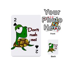 Turtle Joke Playing Cards 54 (mini)  by Valentinaart